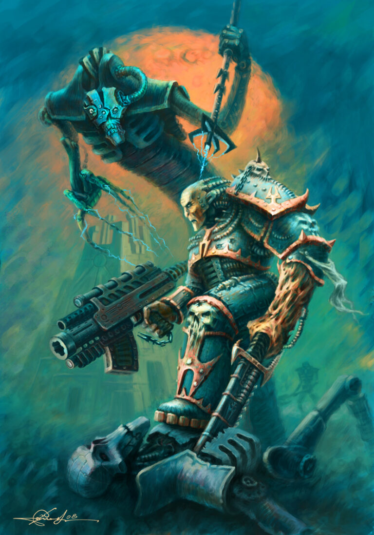 Chaos vs Necrons by Pavel Elohin 