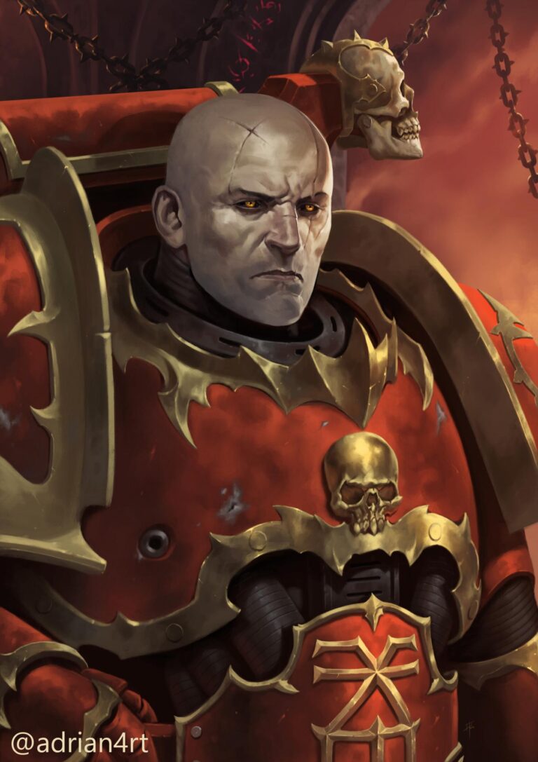 Corrupted Chapter Master Valrak by Adrián Prado 