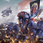 Crimson Fists vs Chaos Space Marines by JiHun Lee