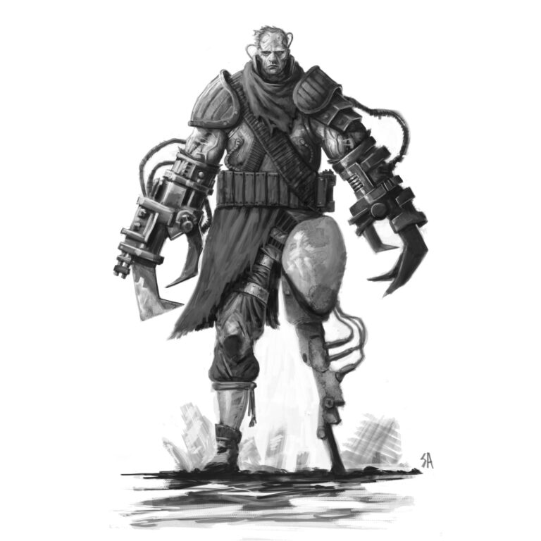 Cyborg Pit Fighter by Samuel Allan 