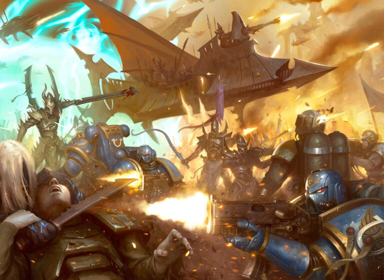 Dark Eldar vs Imperium by Mike Lim 