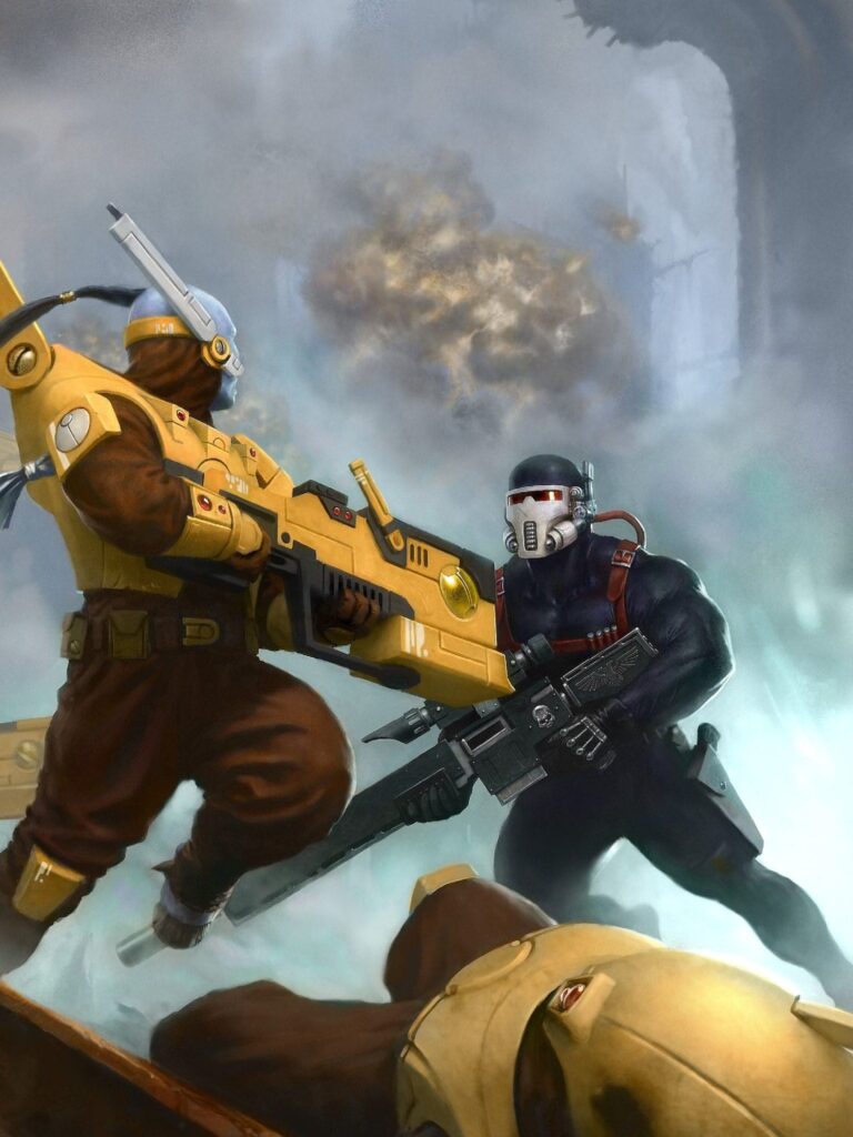 Darkstrider vs Vindicare by Unknown Artists