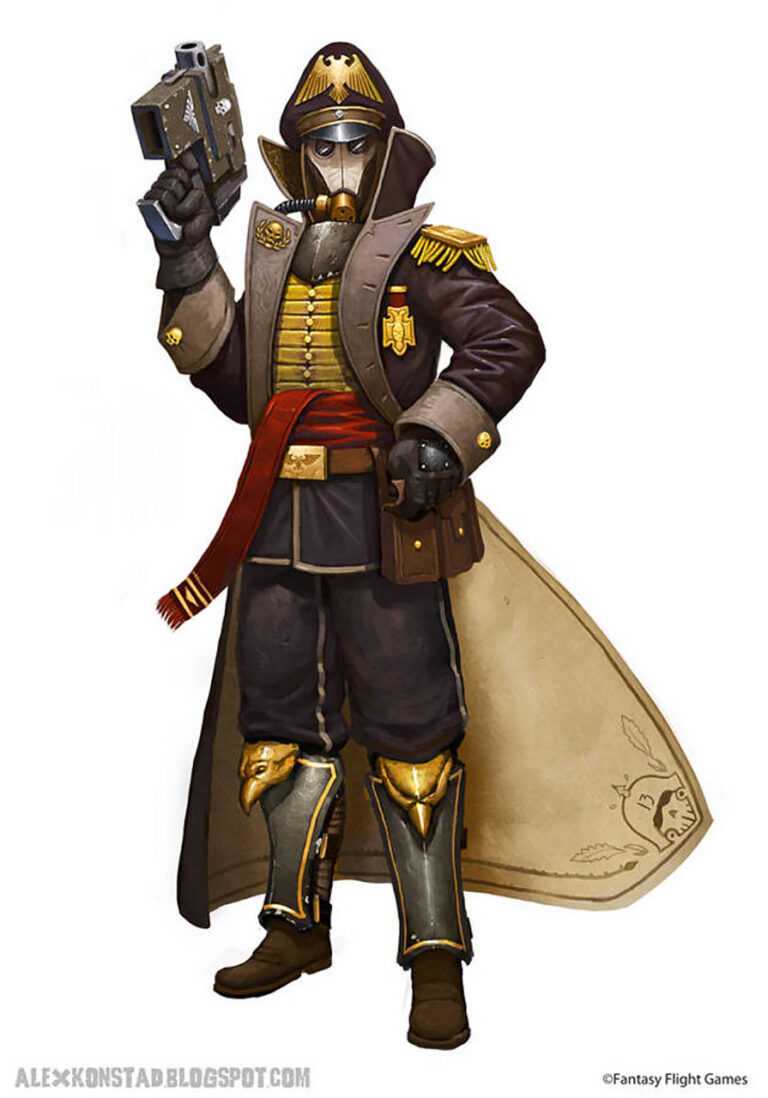 Death Korps of Krieg Commissar by Alex Konstad 