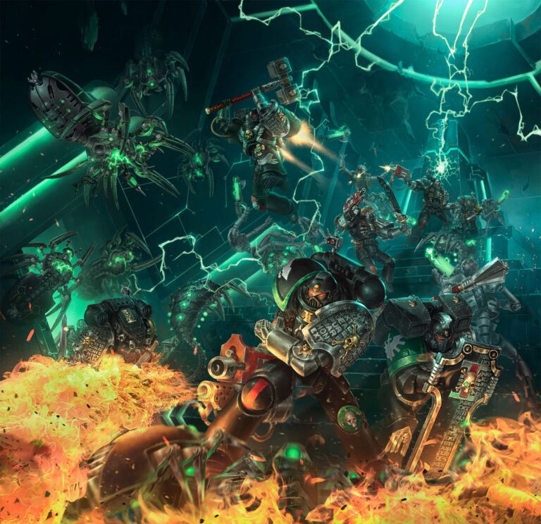 Deathwatch vs Necrons by Lie Setiawan 