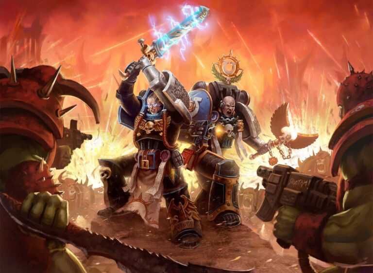 Deathwatch vs Orks by Unknown Artists