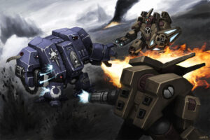 Dreadnought vs Battlesuit by Tan Eric Dreadnought vs Battlesuit by Tan Eric