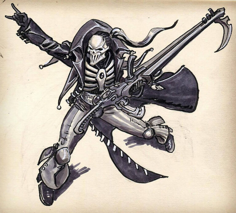 Eldar Harlequin Death Jester by So'Kiel Eldar Harlequin Death Jester by So'Kiel