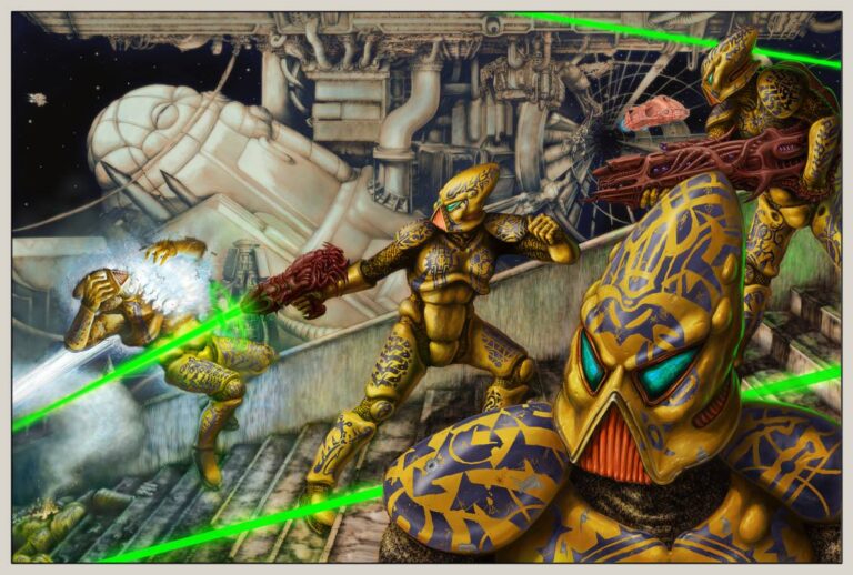Eldar Rearguard by Tony Hough 