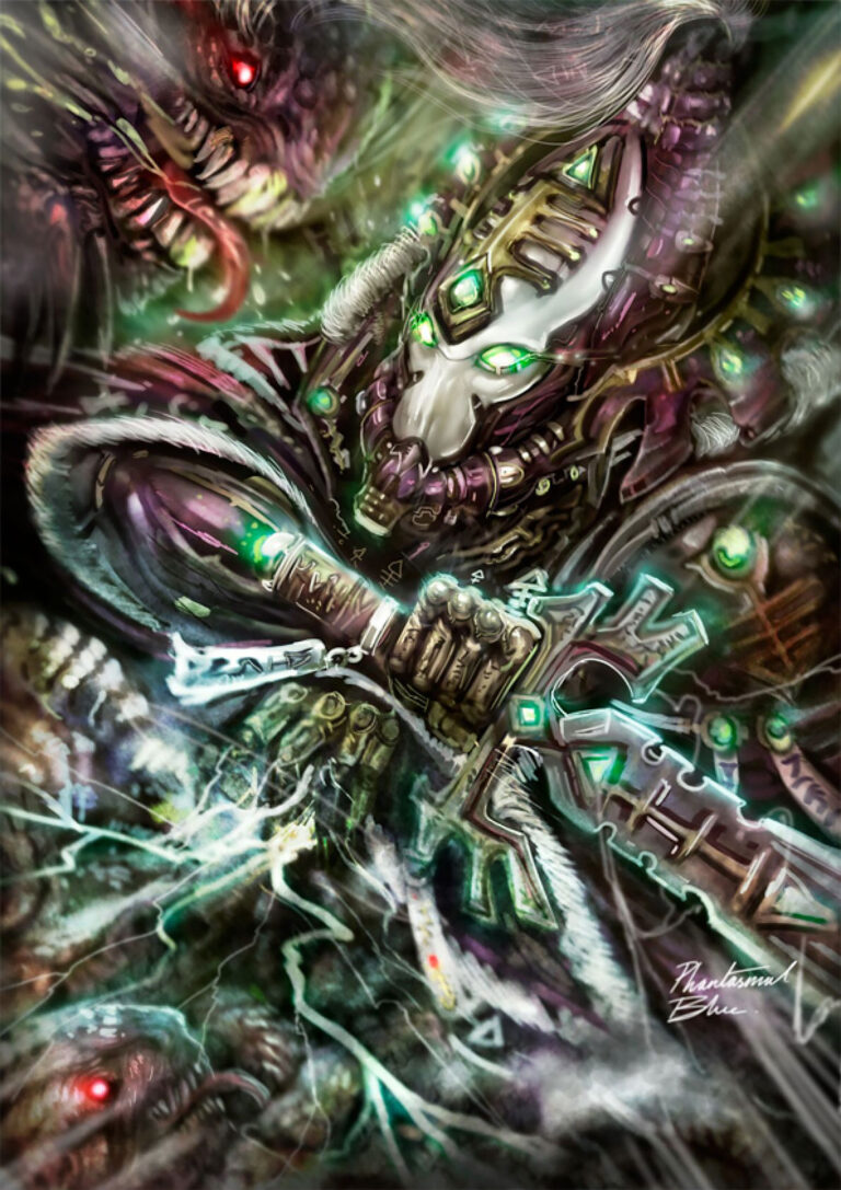 Eldar Warlock by Julian Tan 
