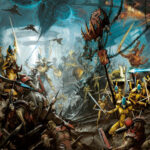 Eldar vs Orks by Unknown Artists