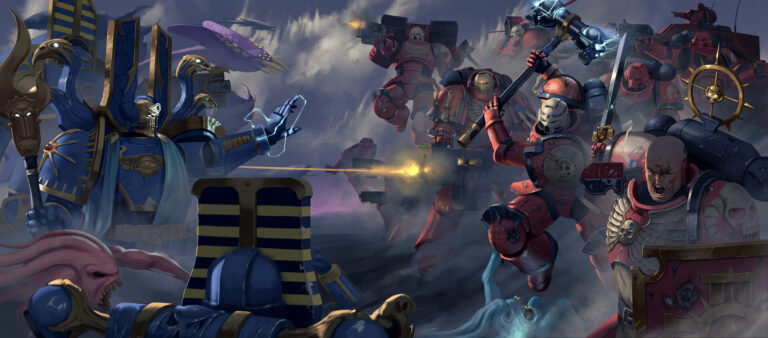 Exorcist vs Thousand Sons by Boris Tsui 