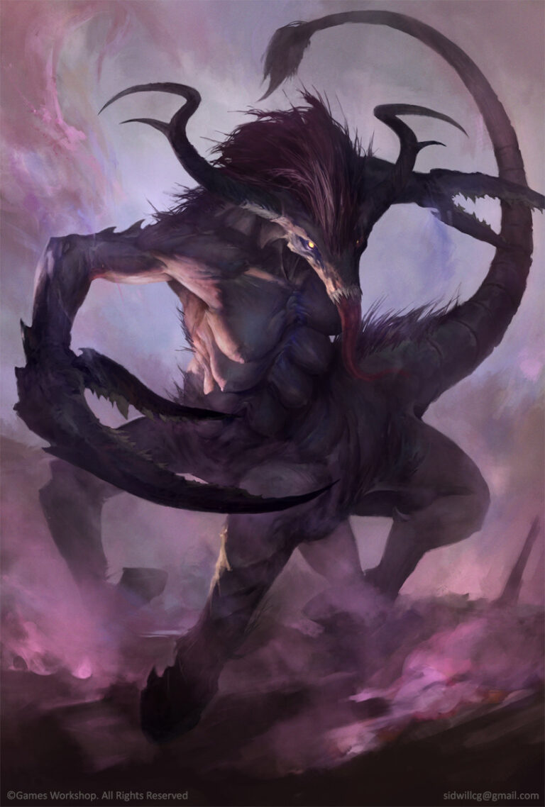 Fiend of Slaanesh by Igor Sid 