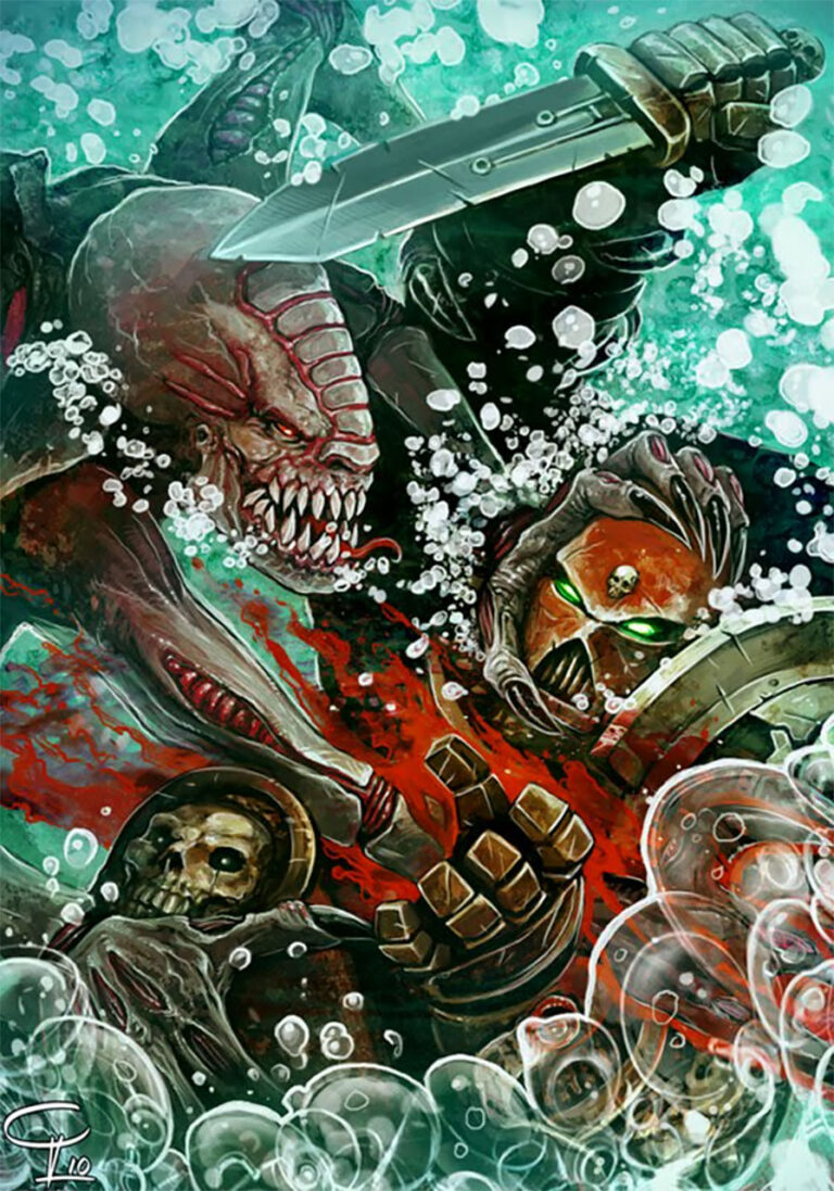 Genestealer vs Space Marine by Victor Perez Corbella Genestealer vs Space Marine by Victor Perez Corbella