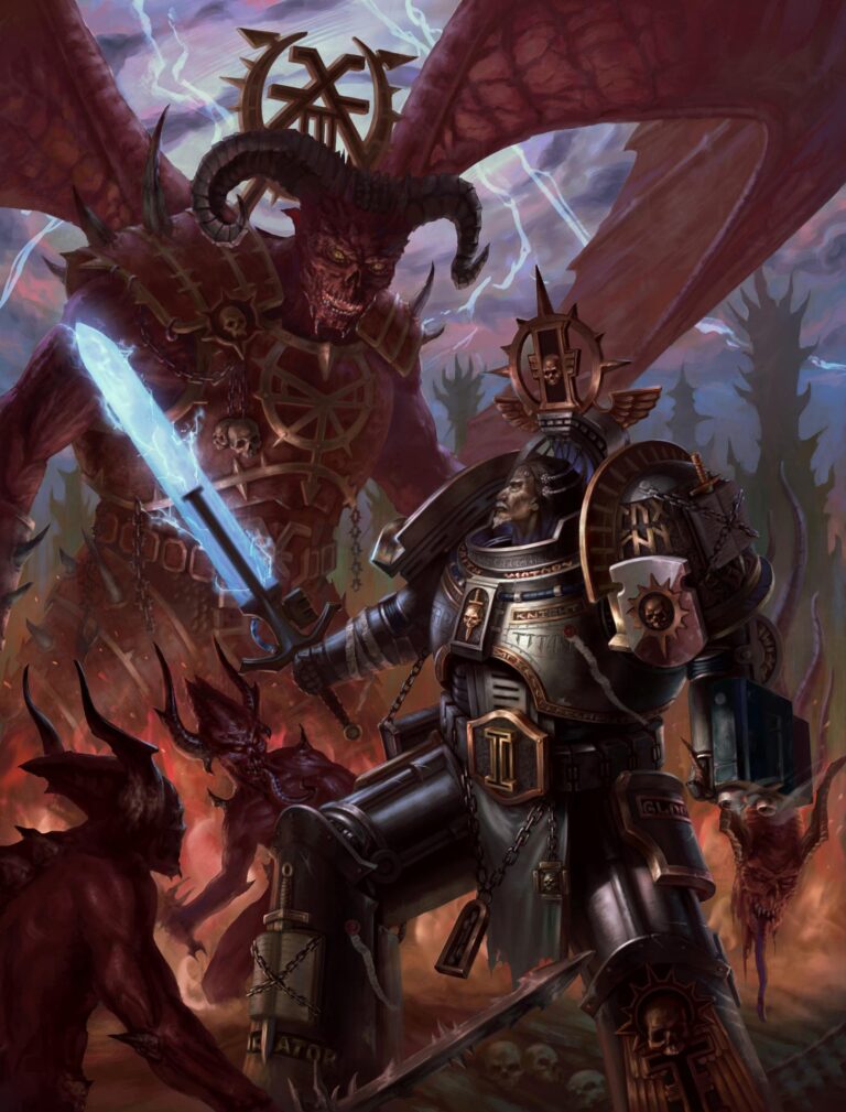 Grey Knight vs Bloodthirster by Sergey Nagornov 