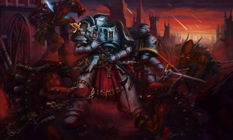 Grey Knight vs Khorne by Dmitry Chertkov 