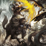 Harald Deathwolf vs Tzeentch Daemons by Unknown Artists