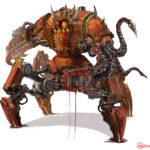 Helbrute Defiler by Akshay Misra
