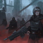 Imperial Guard Killteam by Samuel Allan (samuel_allan_illustrator)