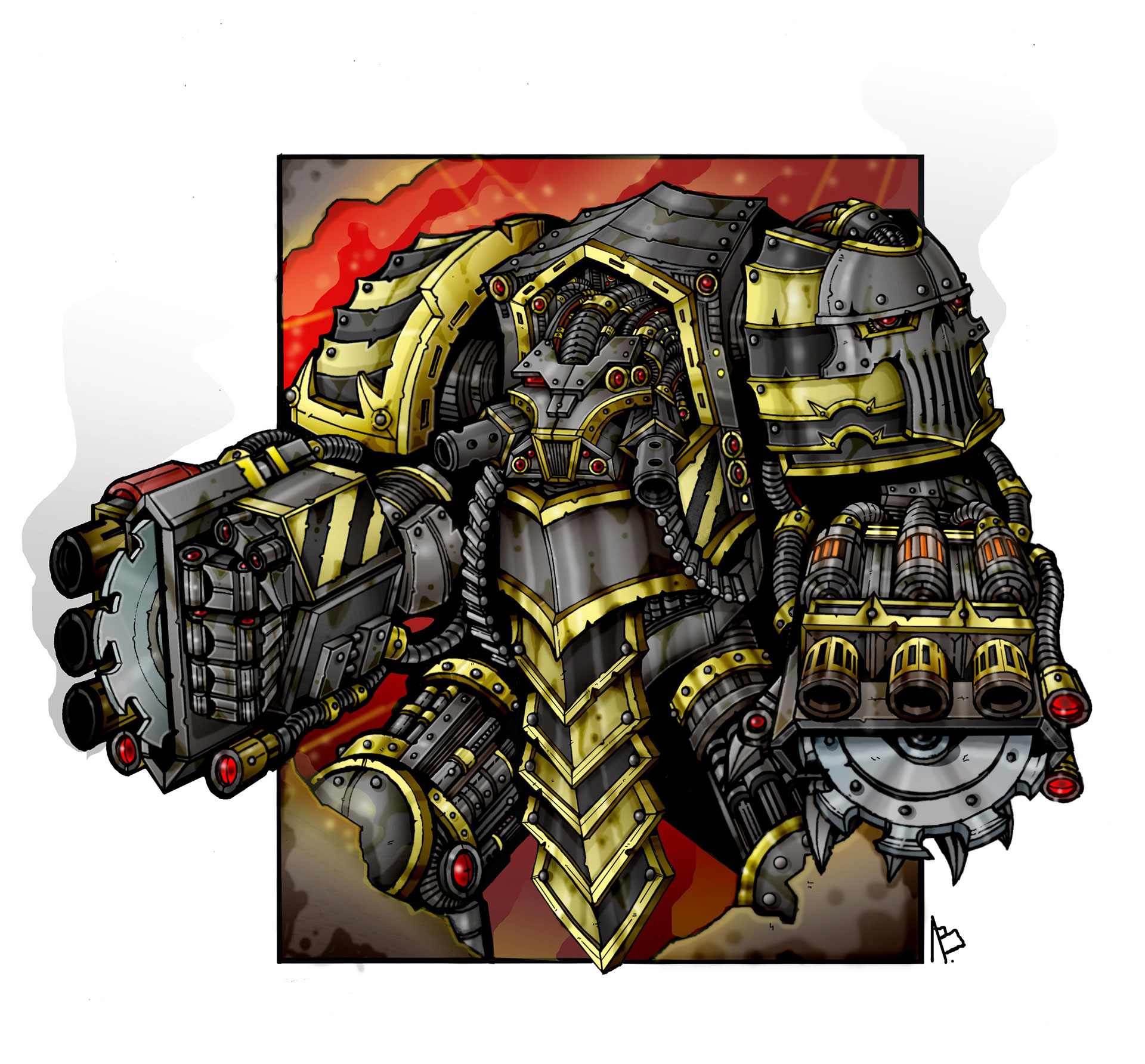 Iron Warriors Terminator by Vasiliy Loginov