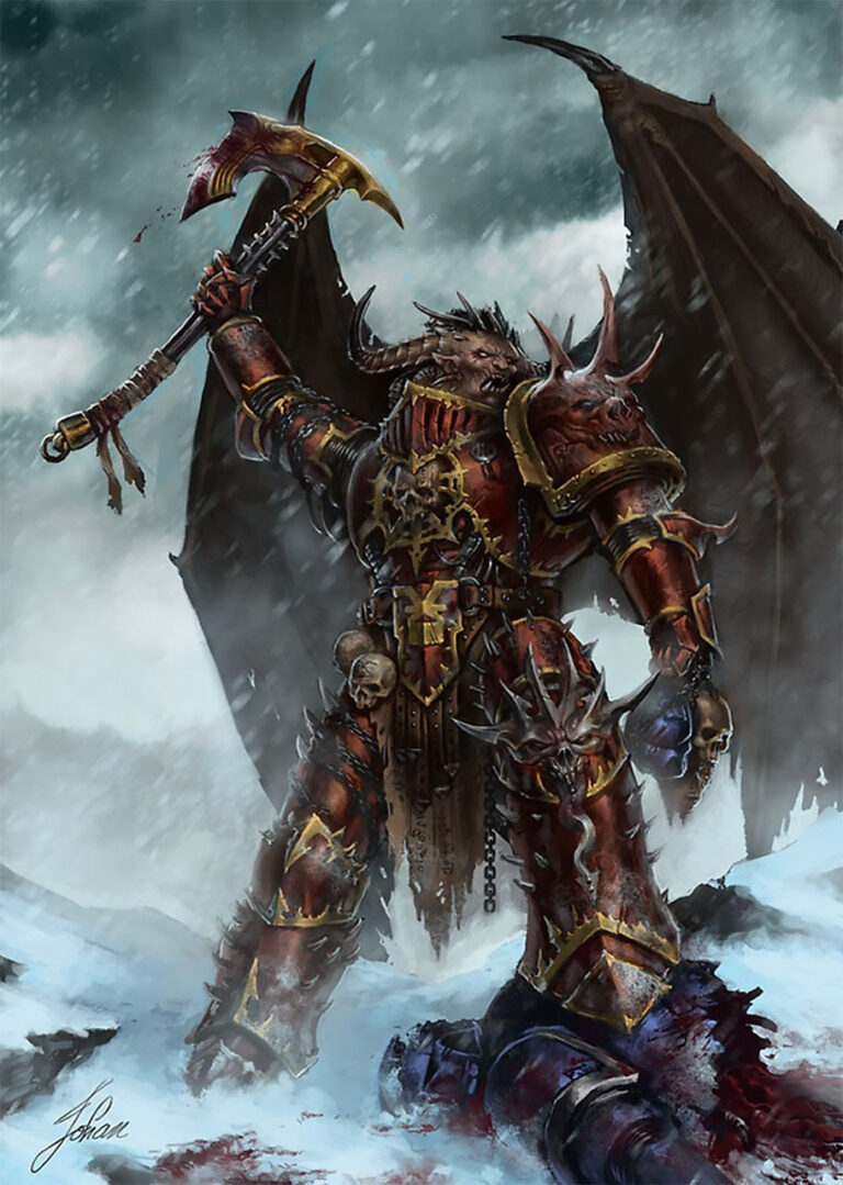 Khorne Daemon Prince by Johan Grenier 