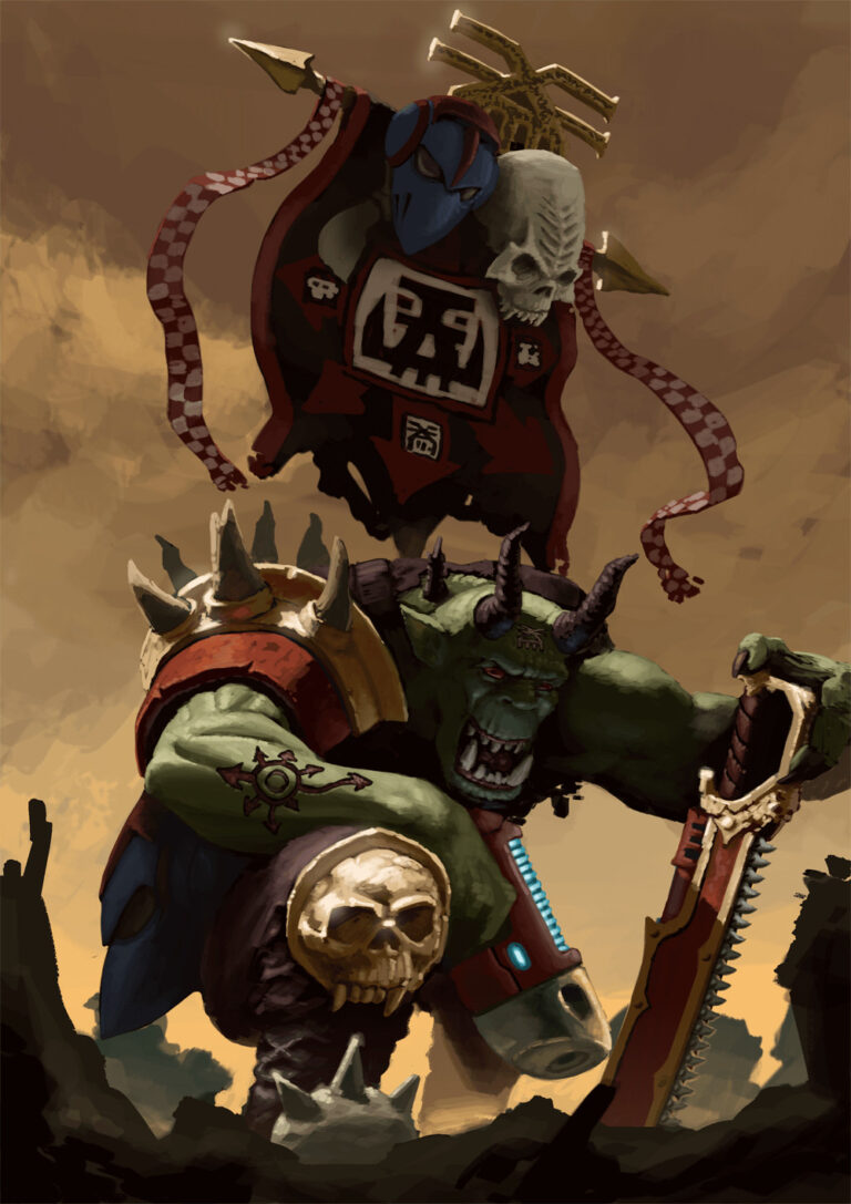 Khorne Sturmboy Ork by Vicente Sivera Catala 