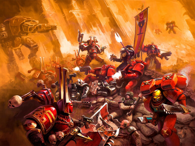 Khorne vs Blood Angels by Phil Moss 