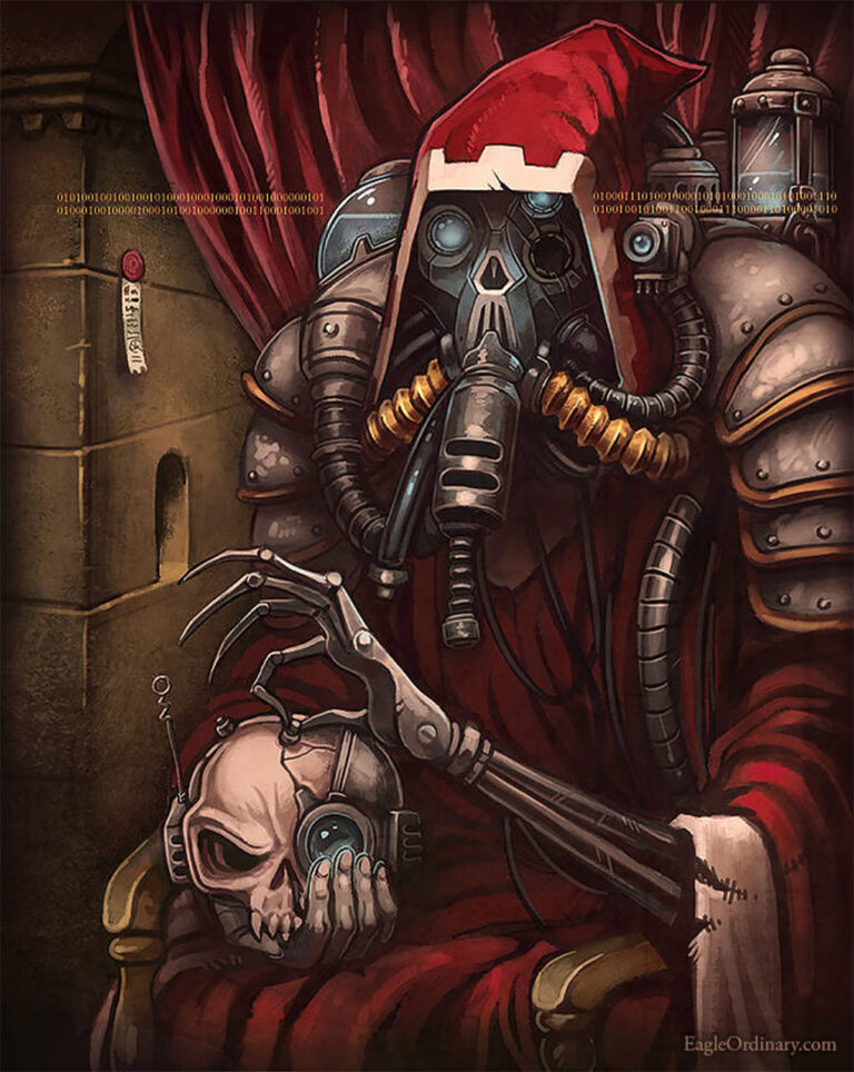 Magos with Skull by Sarah Kaiser 
