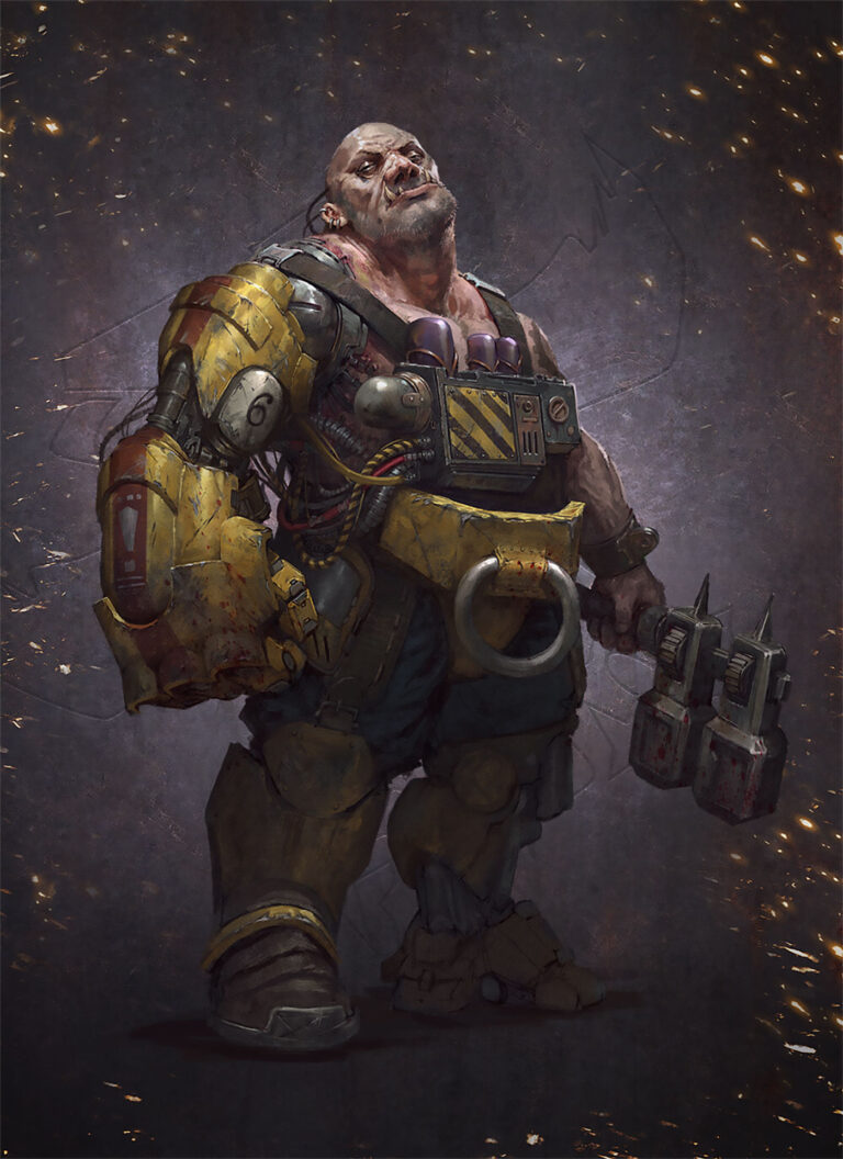 Necromunda Slave Ogryn by Thomas Elliott 