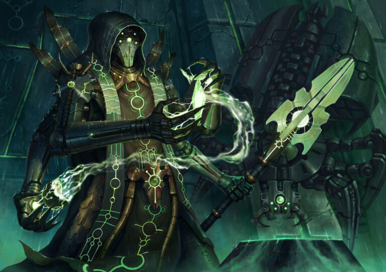 Necron Cryptek by L J Koh 