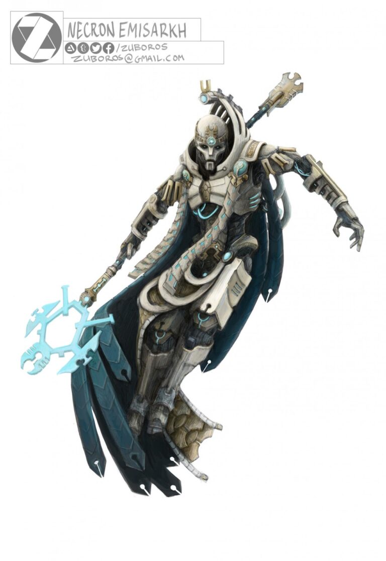 Necron Emisarkh by Thomas Mack 