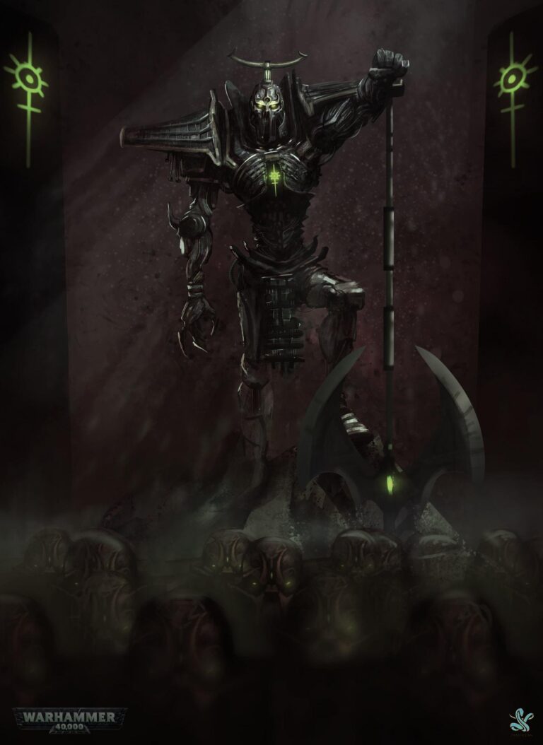 Necron Lord by Saad Irfan 