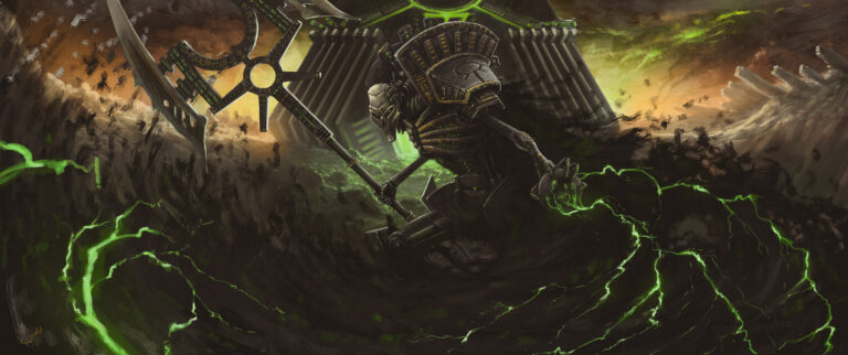 Necron Lord by Dmitrii Ustinov 