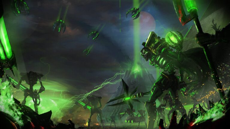 Necron Lord by Mark Cosmiano 