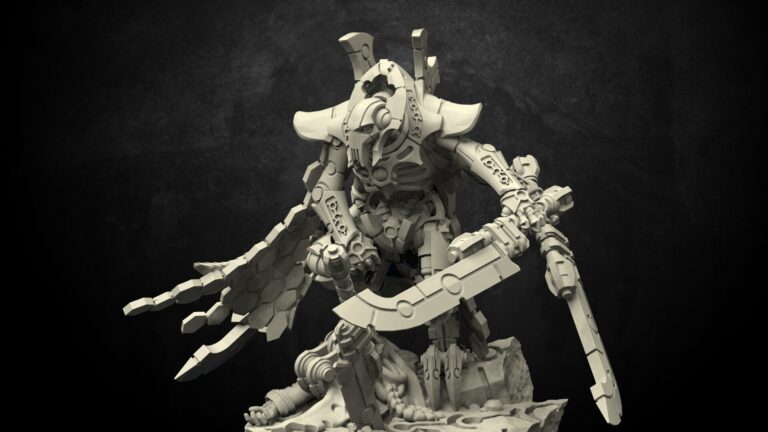 Necron Lord Grivus by Andrew Angel