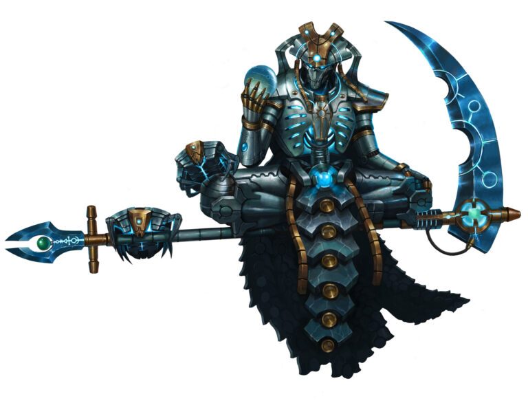 Necron Overlord by L J Koh 