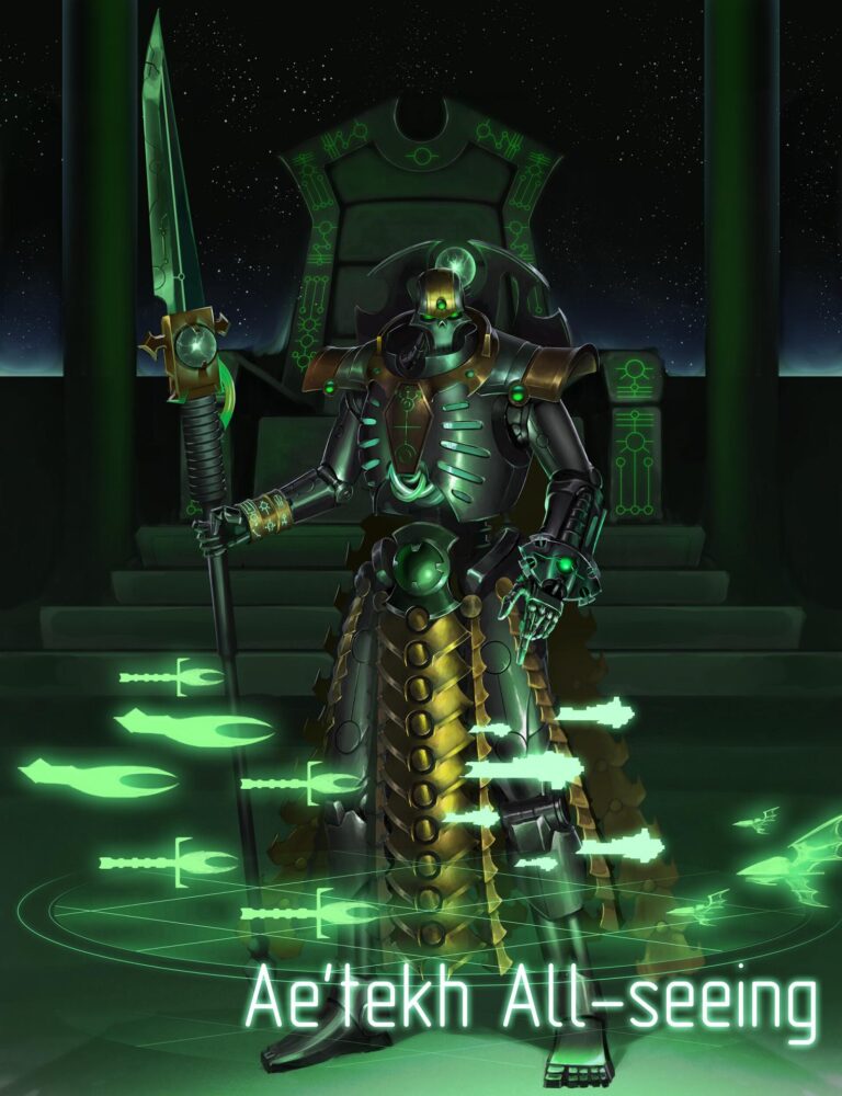 Necron Overlord by Aleksey Bashlay 
