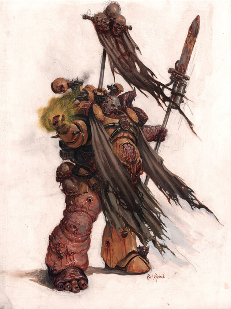 Nurgle Sorcerer by Karl Kopinski 
