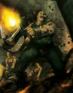 Ogryn Bone’ead Sergeant by Games Workshop Artists