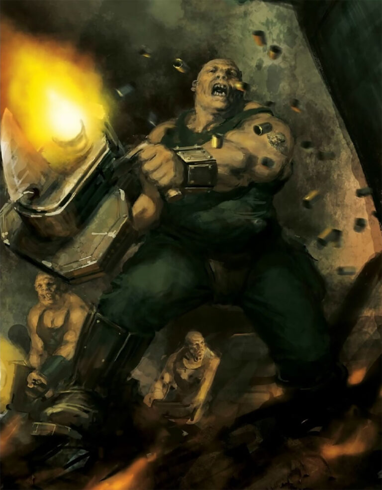 Ogryn Bone’ead Sergeant by Unknown Artists
