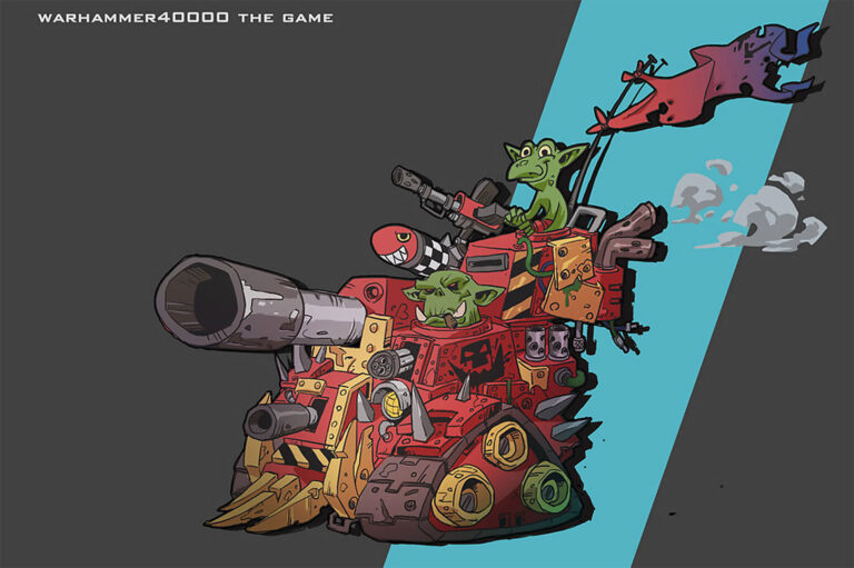 Ork Battle Tank by Yi Meng Zhang 