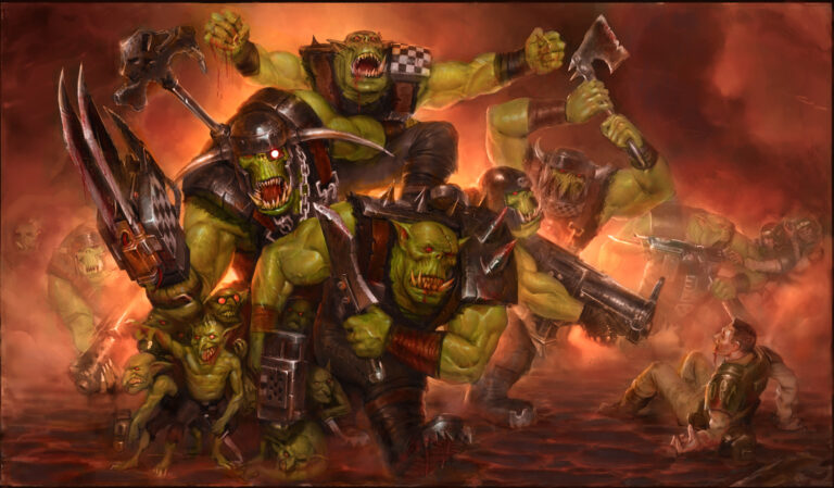 Ork Boyz by Lewis Jones 