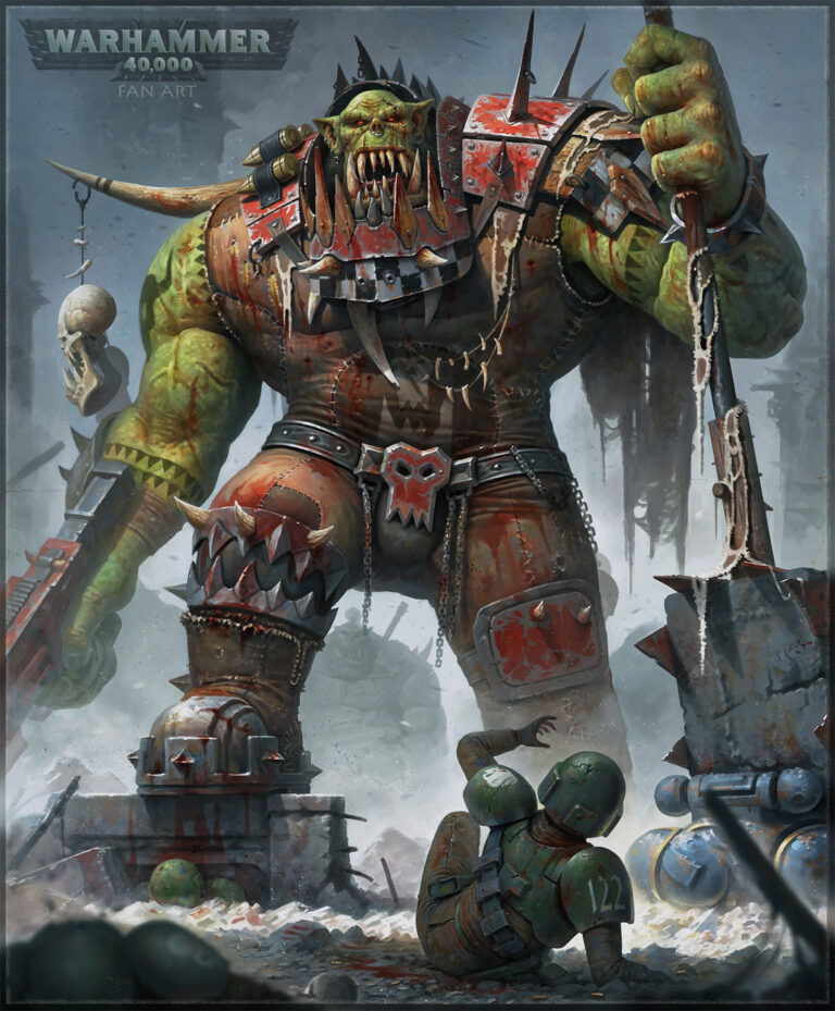 Ork Warboss by Roman Tishenin 