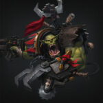 Ork Warboss by Jaime Martinez (Dabanaworks | Jaime Matrtinez)