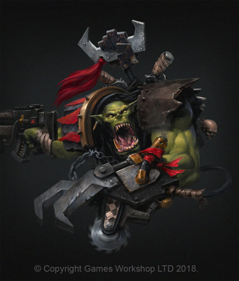 Ork Warboss by Jaime Martinez 