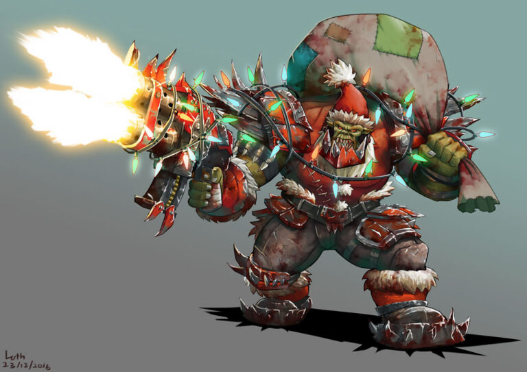 Ork Warboss Santa by Aan Daud 