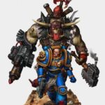 Ork and Space Marine by Nick Chamagua (kalian999999)