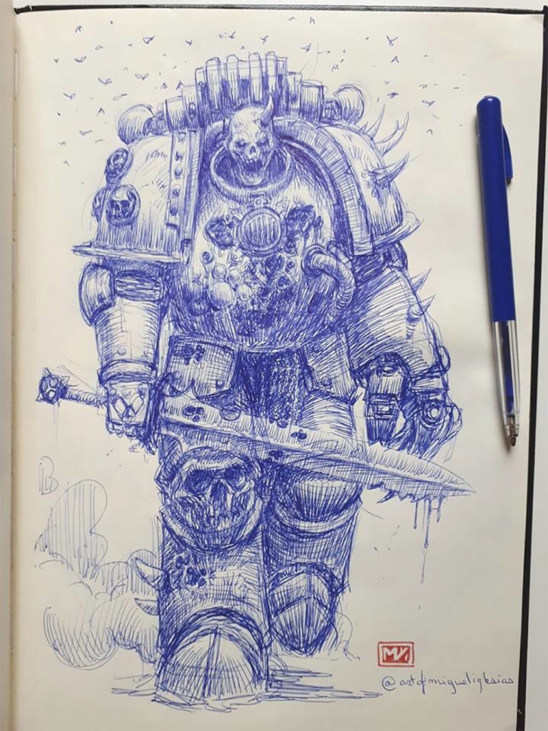 Plague Marine by Miguel Iglesias 