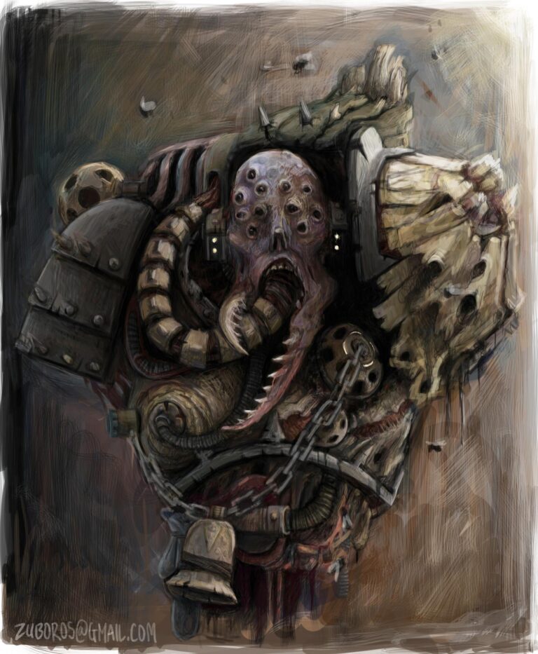 Plague Marine Bust by Thomas Mack 