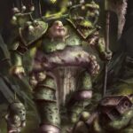 Plague Marine and Nurglings by Felix Tisch (felixlikesdrawing)