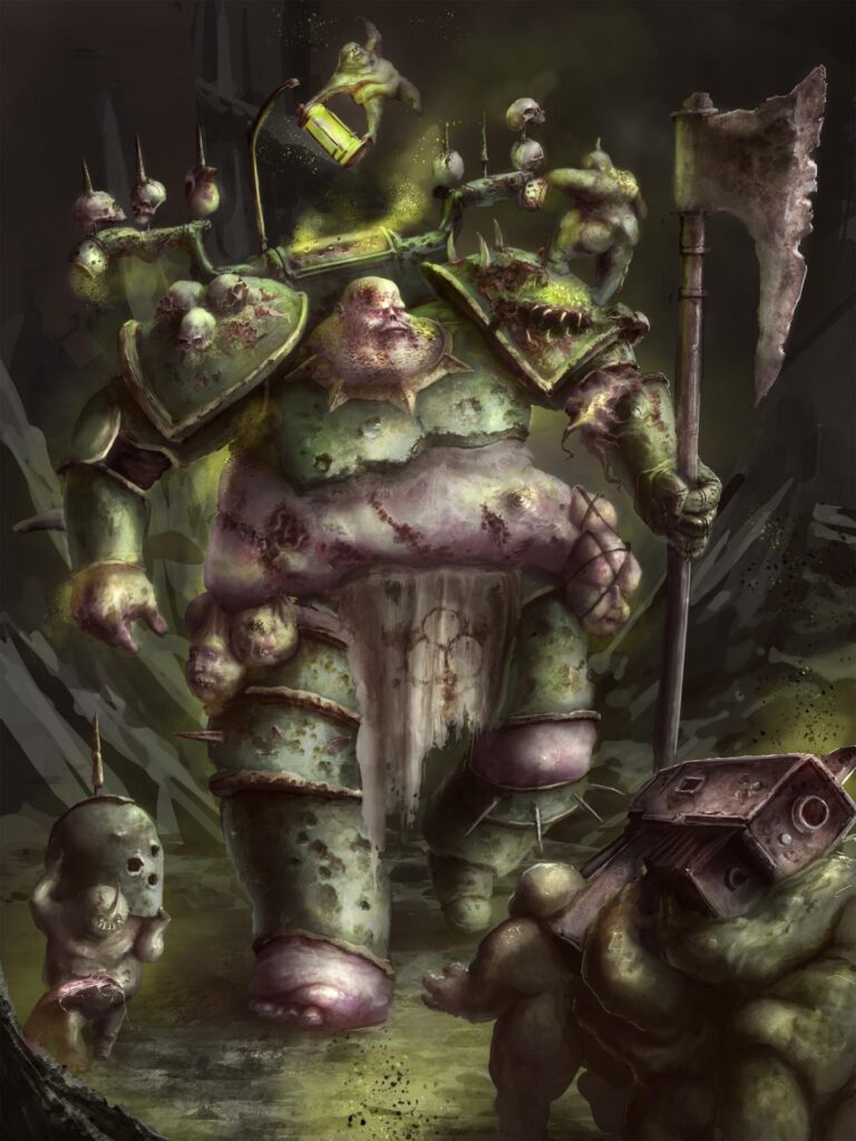 Plague Marine and Nurglings by Felix Tisch Plague Marine and Nurglings by Felix Tisch